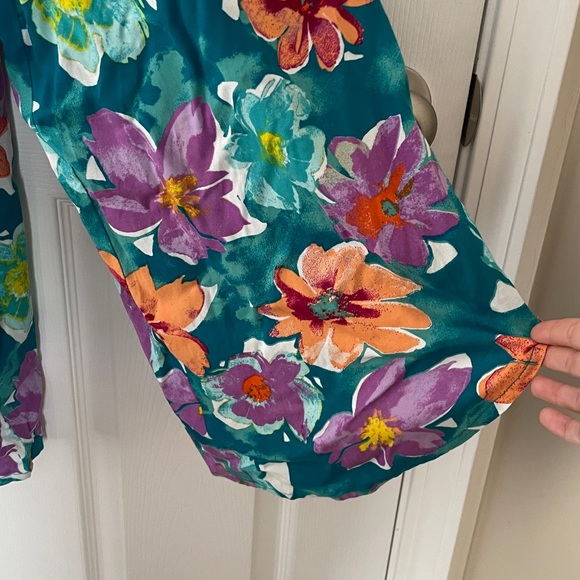 Cato J/M Dress Paris‎ Spring Tropic Teal Romper - Picture 3 of 6